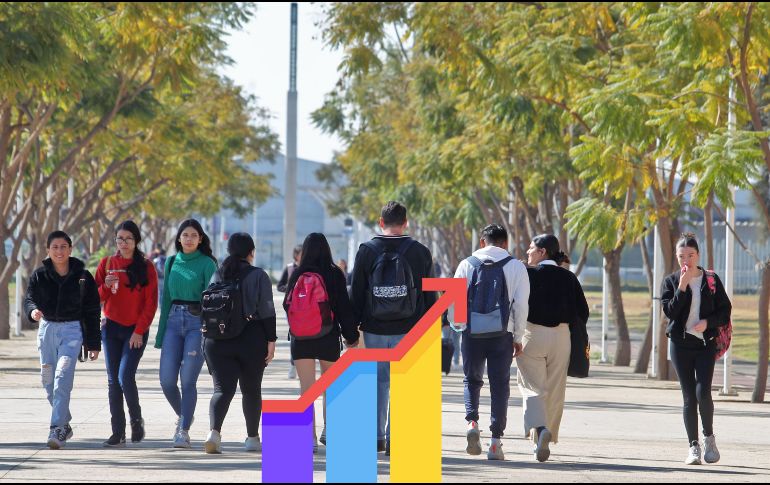 Si bien pudiera parecer una cifra baja, de acuerdo con  Fabián Morales Cobos, coordinador de Control Escolar de la UdeG, representa un esfuerzo para que más alumnos puedan continuar sus estudios. EL INFORMADOR / ARCHIVO