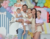 Nicolás, Andrés y María Pía Bernard con Daniela Carlon y Rafaela Bernard. GENTE BIEN JALISCO / M. Rached