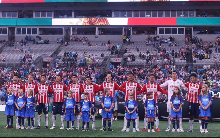 Uno de los grandes pendientes para Chivas en esta Leagues Cup es sumar su primer triunfo. X/ @Chivas.