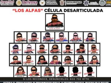 De las investigaciones realizadas hasta el momento se ha podido determinar que las 27 personas detenidas conformaban un grupo criminal autodenominado "Los Alfas". CORTESÍA