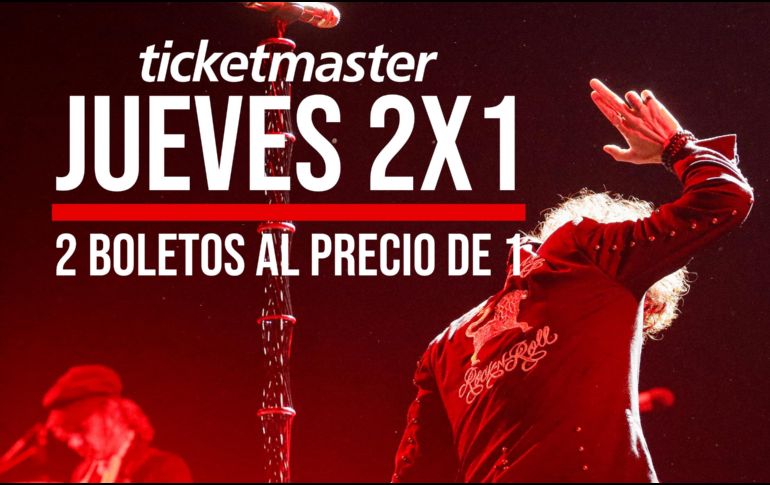 Revisa la lista de TODOS los conciertos que están al 2x1 en Ticketmaster hoy jueves 31 de julio. EL INFORMADOR / ARCHIVO