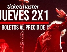 Revisa la lista de TODOS los conciertos que están al 2x1 en Ticketmaster hoy jueves 31 de julio. EL INFORMADOR / ARCHIVO