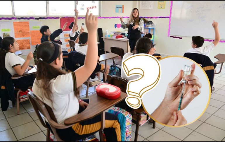 La medida aplicará para todos los niveles escolares, desde educación preescolar hasta estudios universitarios, y será indispensable contar con ciertas vacunas específicas.  ESPECIAL/GOBIERNODEMÉXICO