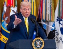Trump hizo esta aclaración ante los medios un día después de que la Casa Blanca informara su intención de reunirse la próxima semana con Putin. EFE/SHAWN THEW