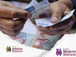 El dinero para los distintos programas de apoyo del Gobierno de México, incluye la Pensión para adultos mayores, el pago de la Pensión para Personas con Discapacidad y la Pensión Mujeres Bienestar. ESPECIAL / CANVA, Secretaría del Bienestar