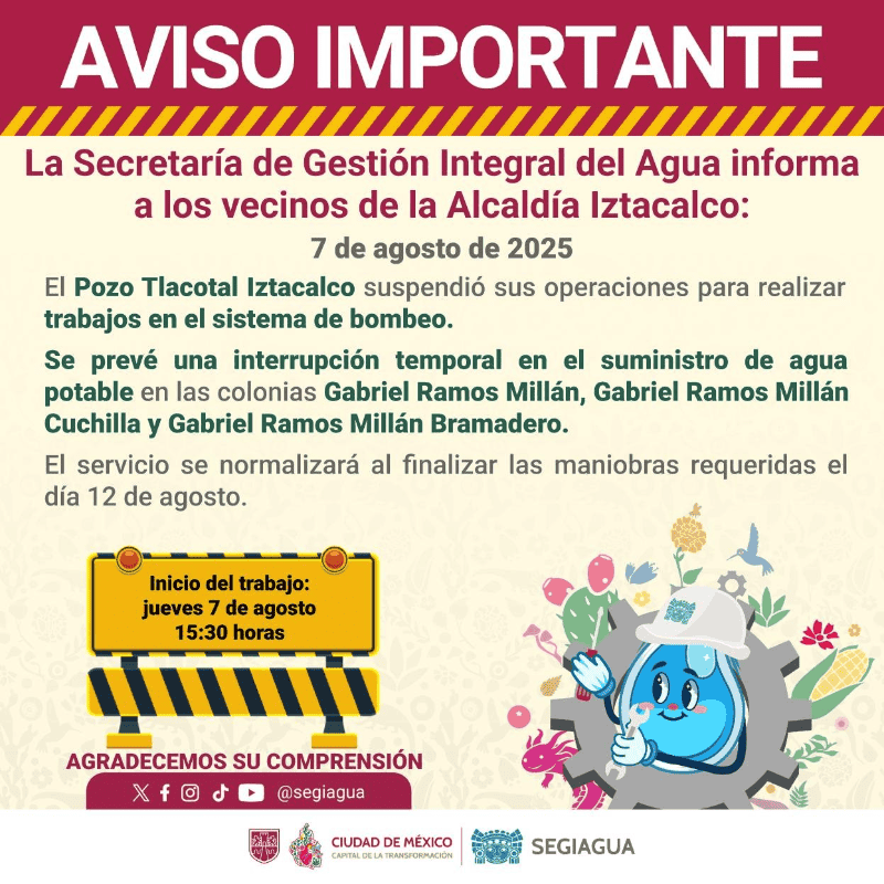 ESPECIAL / X /  @SEGIAGUA