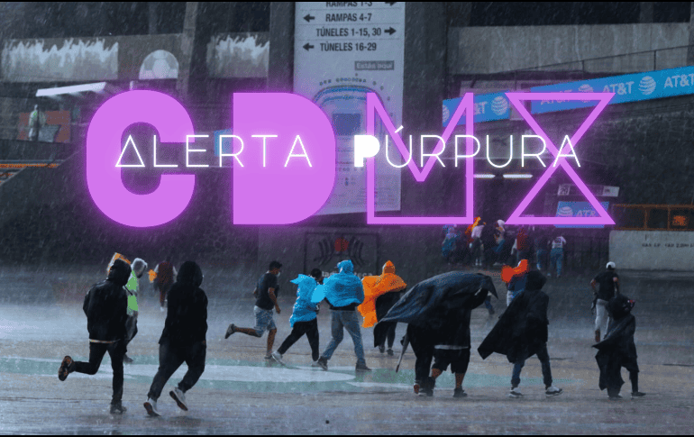 La Alerta Púrpura, activada ayer en CDMX, es un protocolo que se activa únicamente en situaciones hidrometeorológicas de riesgo extremo. SUN / ARCHIVO