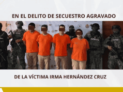 Octavio 'N', Jeana Paola 'N', Víctor Manuel 'N' y José Eduardo 'N', permanecen en prisión preventiva oficiosa mientras siguen las investigaciones sobre otros posibles implicados. CORTESÍA/ Fiscalía General del Estado de Veracruz