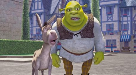 “Burro” y “Shrek”, en una escena de la primera entrega. ESPECIAL