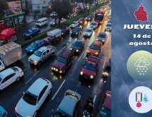 El aviso por tiempo severo en la CDMX estará vigente de las 16:00 horas a la medianoche, según el boletín emitido este día en las redes sociales oficiales de la secretaría. ESPECIAL / SUN y CANVA