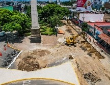 A la par de la Glorieta Minerva, la Plaza de la República formará parte de la renovación integral del primer cuadro de la ciudad de cara al Mundial 2026. EL INFORMADOR / A. NAVARRO