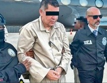 La organización estadounidense difundió la imagen donde se observa al “Cuini” esposado de manos y pies. ESPECIAL