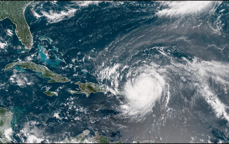 Las alertas de tormenta tropical mantienen vigencia para Saint Martin, San Bartolomé y Sint Maarten. AFP / ESPECIAL / NOAA
