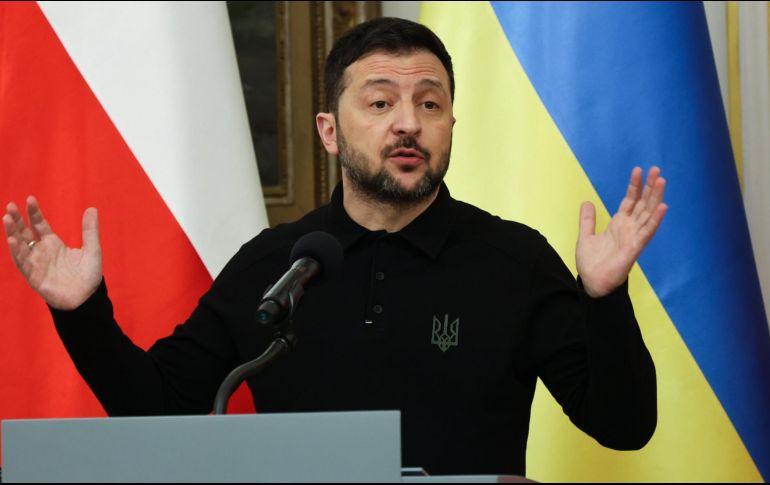 Zelenski destacó la importancia de unas garantías de seguridad creíbles en las que participen tanto Europa como EU. EFE