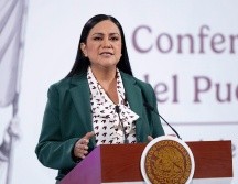 La secretaria del Bienestar recordó que este programa es para reconocer a las mujeres. ESPECIAL/X @A_MontielR