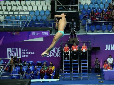 Con su triunfo, David Vázquez amarró su participación en los Juegos Panamericanos de Lima 2027, tanto en la prueba individual como la sincronizada. ESPECIAL