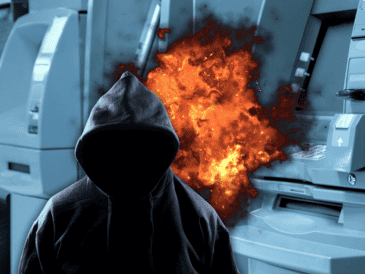 Tras la inspección, se determinó que no hubo sustracción de dinero en efectivo, únicamente la detonación que dañó la máquina. ESPECIAL / CANVA