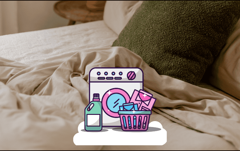 Aquí te diremos cuál es la cantidad de tiempo adecuada para lavar tus sábanas. CANVA / ESPECIAL