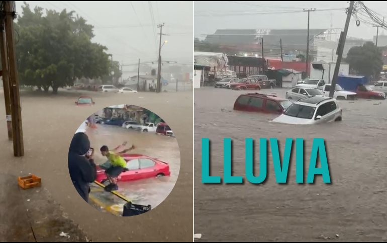 Dos jóvenes aprovecharon los encharcamientos para 