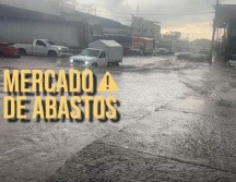 Mercado de Abastos, entre las zonas más afectadas por la tormenta de esta mañana. ESPECIAL / FACEBOOK  Cosas del mercado gdl