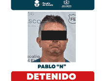 Con él, suman cuatro las aprehensiones por este hecho, registrado en julio pasado. ESPECIAL/FISCALÍA DEL ESTADO