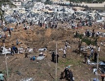 Según la ONU, el 86.3% del territorio gazatí ya se encuentra bajo órdenes de evacuación forzosa israelíes o en las denominadas 'zona de combate'. EFE/EPA/H. Imad