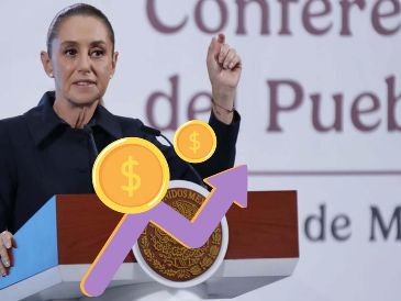 Sheinbaum destacó que con esta cifra histórica se confirma que el modelo de la Cuarta Transformación no solamente disminuye la pobreza, sino también genera inversión. SUN / F. ROJAS