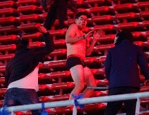 Aficionados de la U de Chile fueron los más afectados. EFE/J. Roncoroni