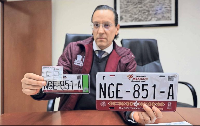 Jaime Valadez Aldana, subsecretario de Ingresos, informó que el 85% de los automovilistas ya reemplacó. SUN/A. Hernández