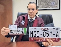 Jaime Valadez Aldana, subsecretario de Ingresos, informó que el 85% de los automovilistas ya reemplacó. SUN/A. Hernández