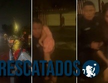 En video, elementos de la policía de Guadalajara mostraron el rescate de cuatro personas que se quedaron varadas por una inundación en Polanco. ESPECIAL / FACEBOOK Policía de Guadalajara