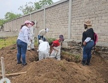 La fosa fue localizada el pasado sábado y se ha intervenido por parte del colectivo de búsqueda.  FACEBOOK / Madres Buscadoras De Sonora