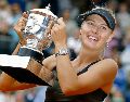 Maria Sharapova sumó cinco títulos en los torneos de Grand Slam. AP