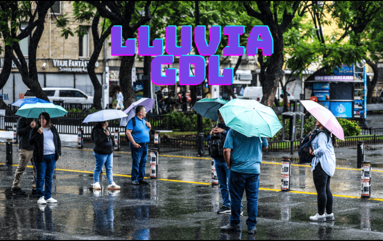 La lluvia es muy probable en Guadalajara este lunes, pero es mayor al caer la noche. EL INFORMADOR / A. Navarro