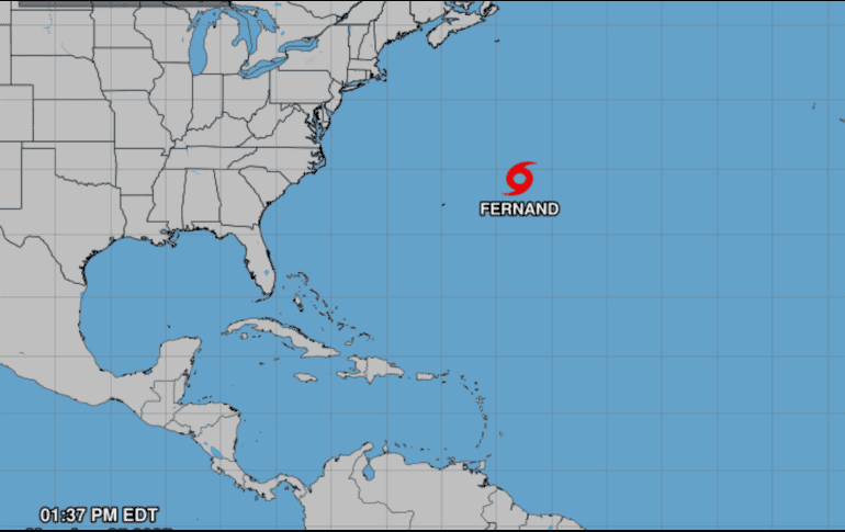 De acuerdo con el más reciente informe del NHC, el sistema se ubica a unos 685 kilómetros al noreste de Bermuda. X/@NHC_Atlantic