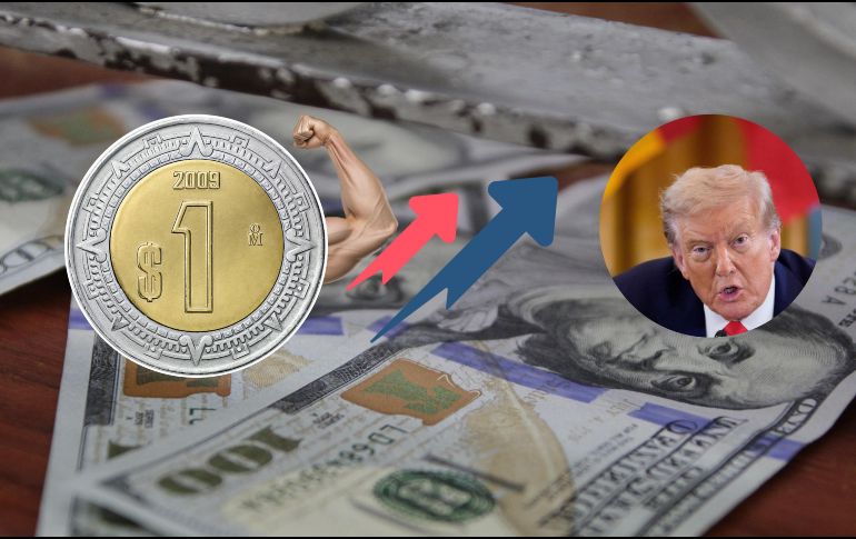 Peso mexicano muestra progreso frente al dólar estadounidense; Trump y la Fed, parte de  los involucrados. EL INFORMADOR / ARCHIVO