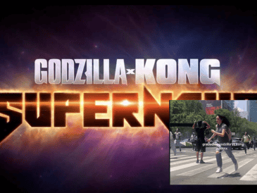 Graban escenas de "Godzilla x Kong" en la CDMX. ESPECIAL / WARNER BROS. / TIKTOK / @i.gmmz