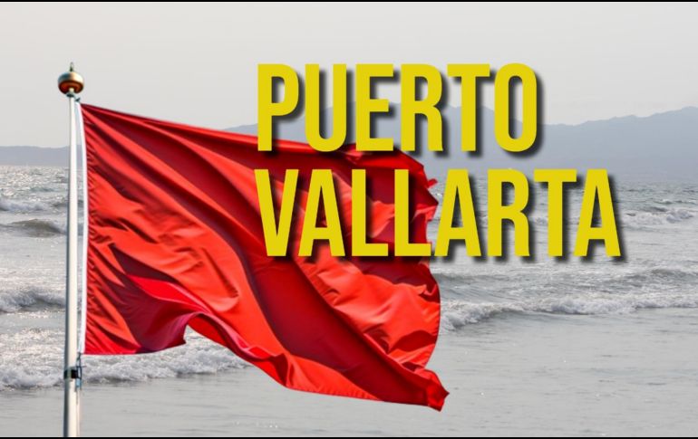 Nueve playas de Puerto Vallarta recibieron la bandera roja por las condiciones climáticas. EL INFORMADOR / ARCHIVO