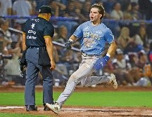 Mateo Gil conectó un jonrón en la primera entrada que le dio la ventaja momentánea a la novena tapatía. ESPECIAL