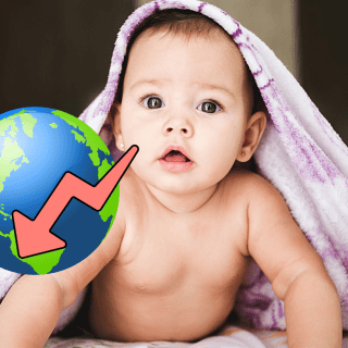 Top 10 países con menos nacimientos en el mundo