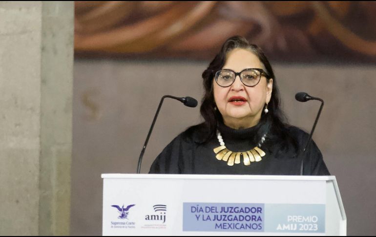 La presidenta de la Suprema Corte se presentó en las instalaciones para preparar la entrega de su cargo a Hugo Aguilar Ortiz. EL UNIVERSAL