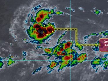 El ciclón se localiza a mil 680 km al oeste-suroeste de Cabo San Lucas, en Baja California Sur. ESPECIAL / SMN