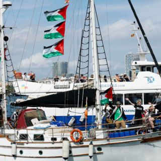 Flotilla solidaria con Gaza parte de Barcelona con una veintena de barcos