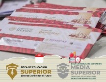 Cuando los becarios son notificados sobre la recepción de su beca, se les pagará el dinero correspondiente al total de los meses que se les indique, que comúnmente son dos. ESPECIAL / Programas del Bienestar y CANVA