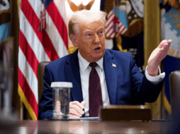 El viernes, un tribunal federal de apelaciones de Estados Unidos dictaminó que Trump no tenía derecho legal para imponer aranceles a decenas de países. EFE/EPA/A. Schwartz