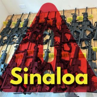 Aseguran arsenal de armas en Sinaloa