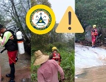 El sujeto fue encontrado sin signos vitales a una profundidad aproximada de tres metros de altura. EL INFORMADOR / FACEBOOK Protección Civil Jalisco