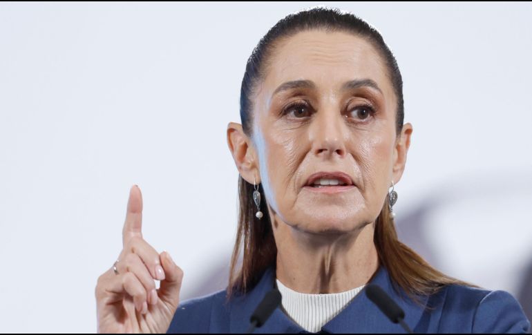 Sheinbaum Pardo indicó que la mayor parte de las personas que migran a Estados Unidos lo hacen por necesidad. EFE/S. Gutiérrez