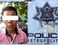 Uno de los sujetos fue detenido con varios envoltorios con aparentemente droga. SECREATARPUA DE SEGURIDAD DEL ESTADO DE JALISCO