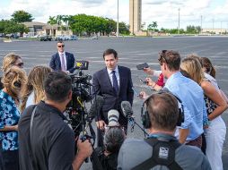 Rubio aterrizó en el Aeropuerto Internacional Felipe Ángeles (AIFA), a las afueras de Ciudad de México, donde fue recibido por el canciller mexicano, Juan Ramón de la Fuente. X / @SecRubio